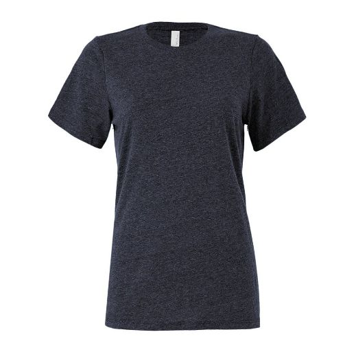 Bella Canvas Women's Relaxed Jersey Short Sleeve Tee Heather Navy